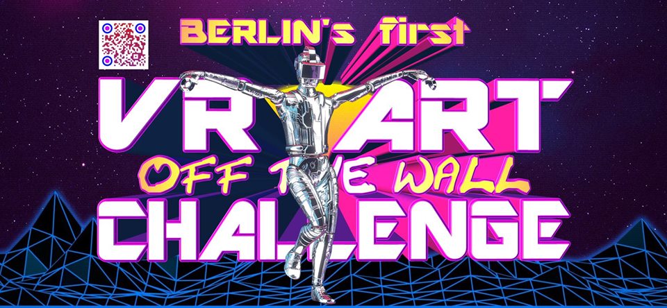 VR art challenge „Off the wall“ Info & application pop up