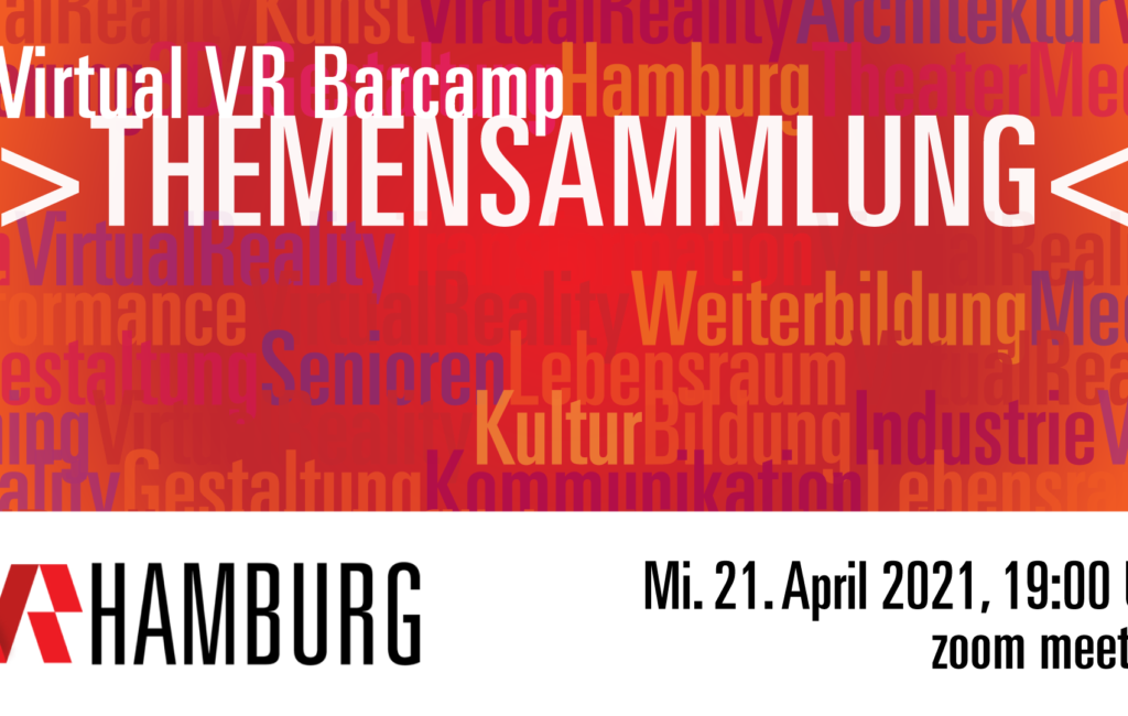 Virtual VR Barcamp: Themensammlung