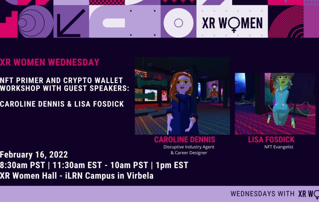 XR Women Wednesday – NFT Primer and Crypto Wallet Workshop